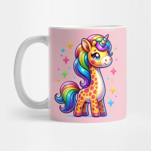 Rainbow Giraffe Unicorn Mug